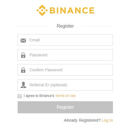Binance Online Regisztráció ingyen